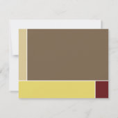 ミニマルモンドリアンモダンカラーブロックの卒業 サンキューカード (裏面)