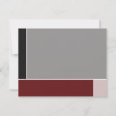 ミニマルモンドリアンモダンカラーブロックの卒業 サンキューカード (裏面)