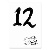 ミニマルモー主義と結婚言った テーブルナンバー (裏面)