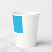 ミニマルユニークモダンリストの青い白の名前を追加 紙コップ (左)