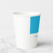 ミニマルユニークモダンリストの青い白の名前を追加 紙コップ (右)