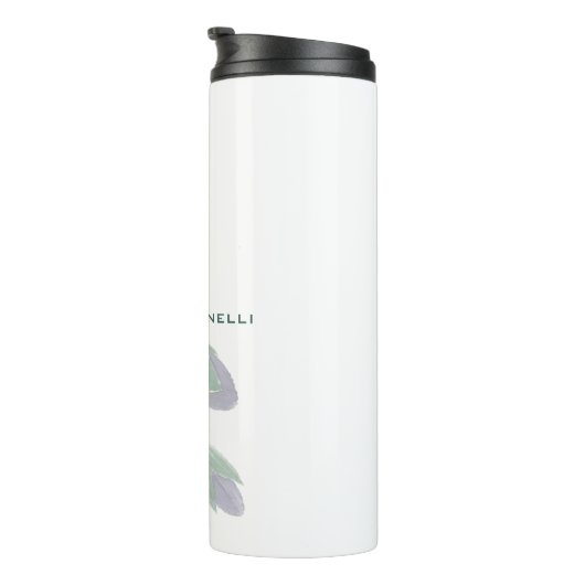 ミニマルユニークモダンリストフローラの追加の名前 タンブラー (回転右)