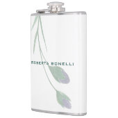 ミニマルユニークモダンリストフローラの追加の名前 フラスク (左)