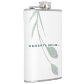 ミニマルユニークモダンリストフローラの追加の名前 フラスク (右)