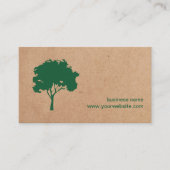 ミニマルユニークリストグリーンツリーダンボール造園 名刺 (正面)