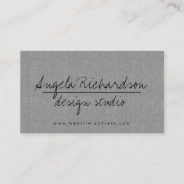 ミニマルユニーク主義の手書きブロガーGray Linen 名刺