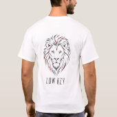 ミニマルライオンラインダート Tシャツ (裏面)