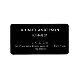 ミニマルラグジュアリー ブティック ブラック＆ホワイト ラベル