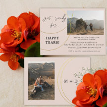 ミニマルリングや輪婚約パーティ招待状