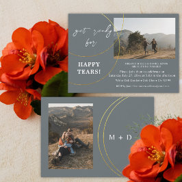 ミニマルリングや輪婚約パーティ招待状 招待状