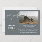 ミニマルリングや輪婚約パーティ招待状 招待状 (正面)