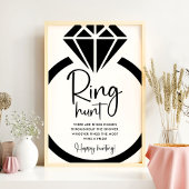 ミニマルリングや輪狩りゲームブライダルシャワー標識