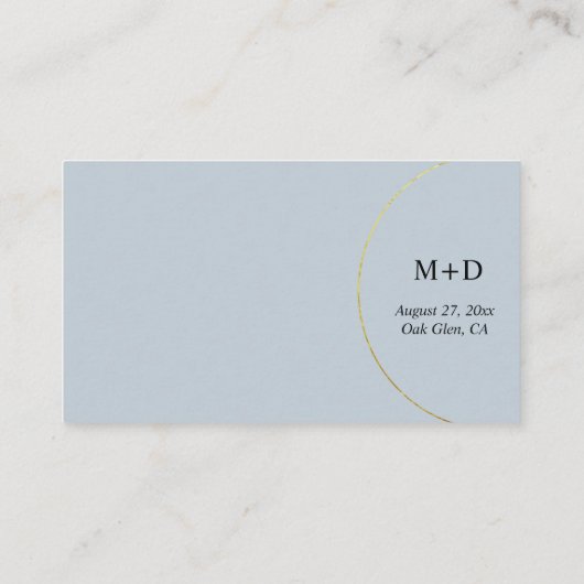 ミニマルリングや輪結婚の願い井戸 エンクロージャーカード (裏面)