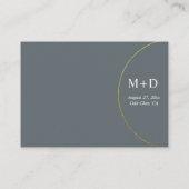 ミニマルリングや輪結婚ズの新郎新婦アドバイス エンクロージャーカード (裏面)