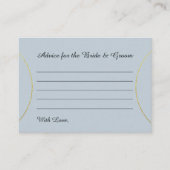 ミニマルリングや輪結婚ズの新郎新婦アドバイス エンクロージャーカード (正面)