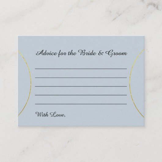 ミニマルリングや輪結婚ズの新郎新婦アドバイス エンクロージャーカード (正面)