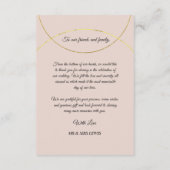 ミニマルリングや輪結婚ズサンキュー エンクロージャーカード (裏面)