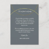 ミニマルリングや輪結婚ズサンキュー エンクロージャーカード (裏面)