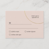 ミニマルリングや輪結婚ズ エンクロージャーカード (正面)