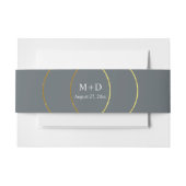 ミニマルリングや輪結婚ズ 招待状ベリーバンド (正面例)