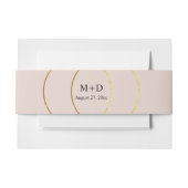 ミニマルリングや輪結婚ズ 招待状ベリーバンド (正面例)