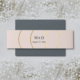 ミニマルリングや輪結婚ズ 招待状ベリーバンド