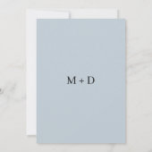 ミニマルリングや輪結婚ズ 招待状 (裏面)