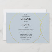 ミニマルリングや輪結婚ズ 招待状 (正面)