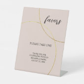 ミニマルリングや輪結婚式の引き出物記号 台座サイン (正面)