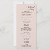 ミニマルリングや輪結婚式 プログラム (裏面)