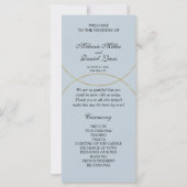 ミニマルリングや輪結婚式 プログラム (正面)