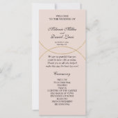 ミニマルリングや輪結婚式 プログラム (正面)