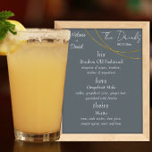 ミニマルリングや輪「ザ・ドリンク」結婚のサインバー ポスター