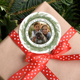 ミニマルリースフォトモダンシンプル ラウンドシール