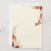 ミニマルリース感謝謝祭 招待状 (裏面)