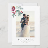 ミニマルリース結婚発表 カード (正面)