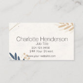 ミニマルリーフ名刺 名刺 (裏面)