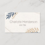 ミニマルリーフ名刺 名刺 (正面)