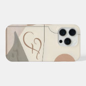 ミニマルレターFフォンケース - 穏やかな美意識のデザイン iPhoneケース (裏面横)