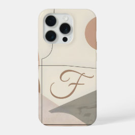 ミニマルレターFフォンケース - 穏やかな美意識のデザイン iPhone 15 PROケース