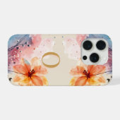 ミニマルレターOフォンケース - 穏やかな抽象デザイン iPhoneケース (裏面横)