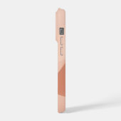 ミニマルレターQフォンケース - 美的ニュートラルデザイン iPhoneケース (左側面)