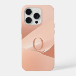 ミニマルレターQフォンケース - 美的ニュートラルデザイン iPhone 15 PROケース