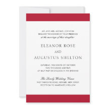 ミニマルレッドモダンオールインワンウェディング