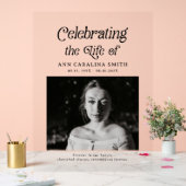 ミニマルレトロの葬儀式標識 アクリルサイン (ウェディング)