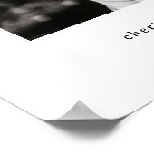 ミニマルレトロの葬儀式標識 ポスター (角)