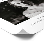 ミニマルレトロの葬儀式標識 ポスター (角)