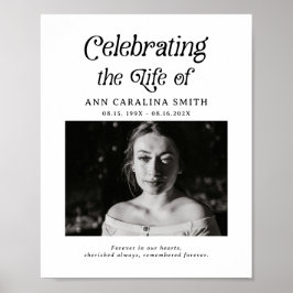 ミニマルレトロの葬儀式標識 ポスター