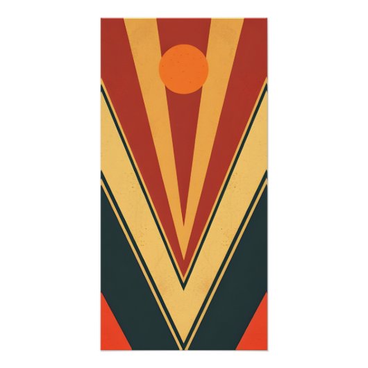 ミニマルレトロウォールアート ポスター (正面)