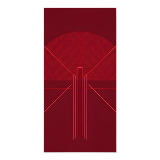 ミニマルレトロウォールアート ポスター (正面)